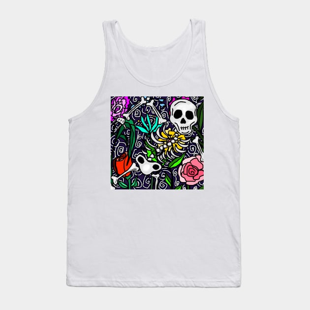 Skeleton Bouquet Tank Top by GemmasGems